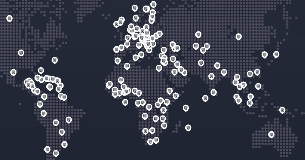 Unetwork world map